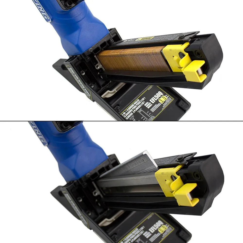 Estwing Pneumatic 2-in-1 15.5-Gauge and 16-Gauge 2 in. Flooring Nailer and Stapler with Bag, photo 4 of 8