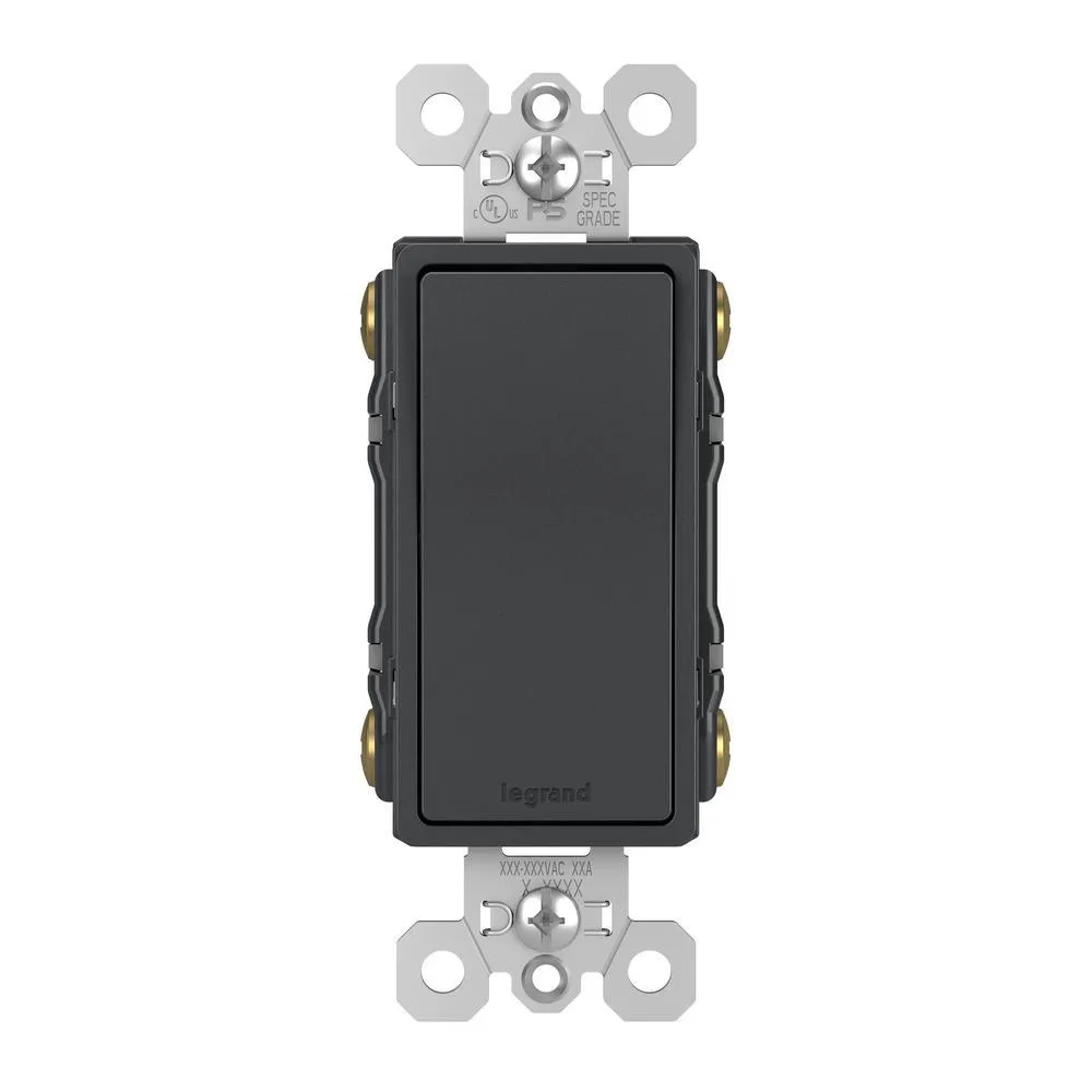 radiant 15 Amp 120-Volt 4-Way Rocker Light Switch, Nickel, photo 2 of 3