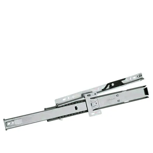 Accuride 2037-A Light-Duty Ball-Bearing Drawer Slide, 3/4 Extension, 50 lb, 12-28 in., Clear Zinc, photo 3 of 12