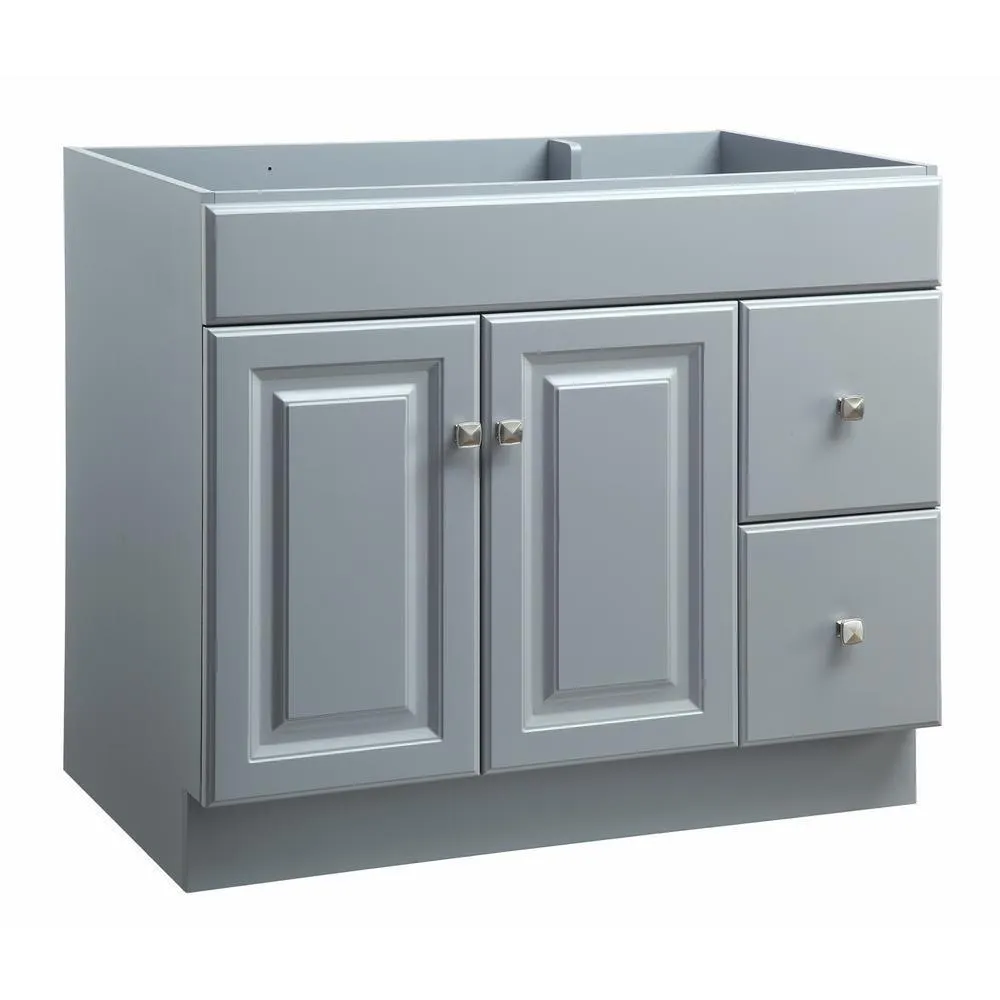 Wyndham 48 in. W x 21 in. H Bathroom Vanity Cabinet Only in White Semi-Gloss, photo 14 of 34