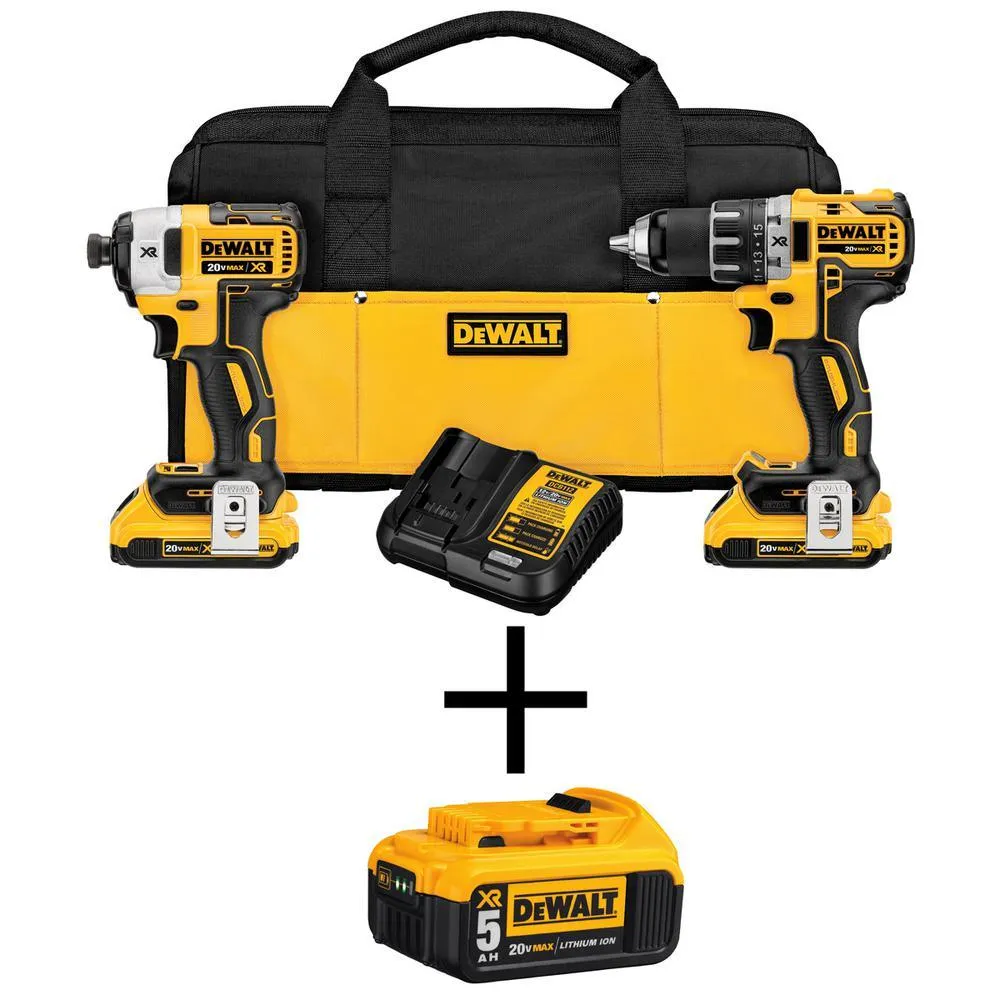DEWALT 20-Volt Max Lithium-Ion Cordless Combo Kit (10-Tool) w/ (2) Batteries 2.0Ah, Charger & Tool Bag, photo 14 of 41