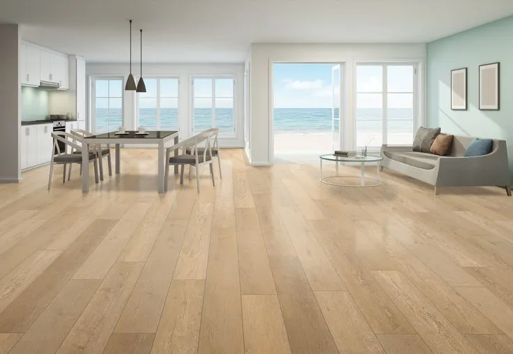 CALI Legends Laguna Sand 12-mm x 9-in W x 60-in L Water Resistant Interlocking Luxury Vinyl Plank Flooring (22.44-sq ft/case), photo 3 of 8