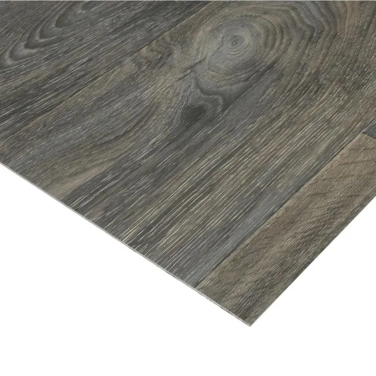 TrafficMASTER Scorched Walnut Grey Residential Vinyl Sheet, Sold by 12 ft. Wide x Custom Length, photo 6 of 7