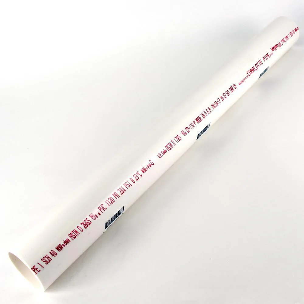Charlotte Pipe 1-1/4 in. x 2 ft. PVC DWV Sch. 40 Pipe, photo 8 of 8