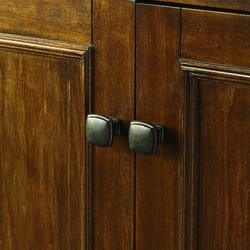 Creedmoor 48 in. W Bath Vanity Cabinet Only in Walnut with Right Hand Drawers, photo 7 of 12