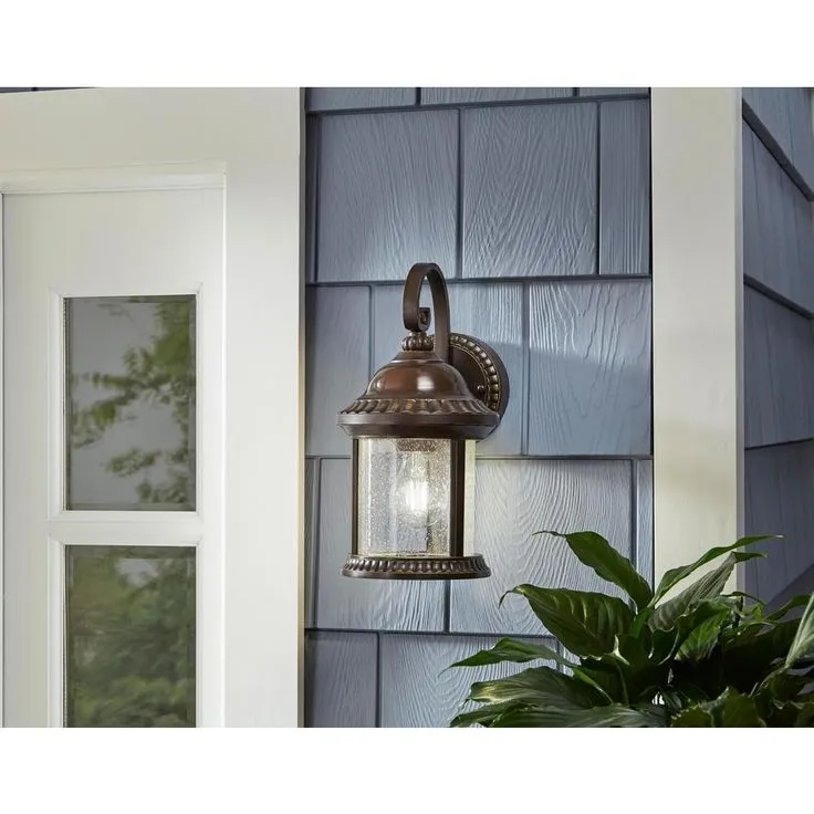 Bronze Motion Sensor Outdoor Wall Mount Coach Light Sconce, photo 3 of 6