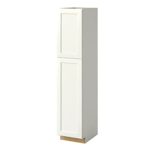 allen + roth Aveley 18-in W x 84-in H x 24-in D Linen Maple Door Pantry Semi-Custom Cabinet, photo 6 of 6