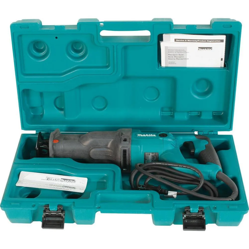 11 Amp Corded Variable Speed Reciprocating Saw With Wood Cutting Blade, Metal Cutting Blade and Hard Case, no lock-on, photo 15 of 15