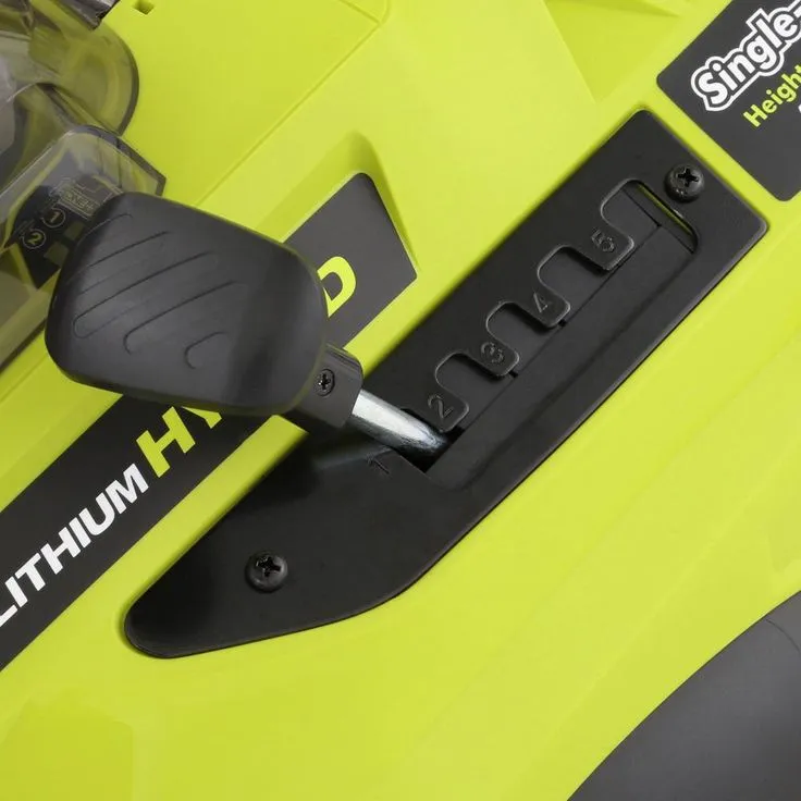 RYOBI 16 in. One+ 18-Volt Lithium-Ion Hybrid Walk Behind Push Lawn Mower - Two 4.0 Ah Batteries/Charger Included, photo 4 of 10