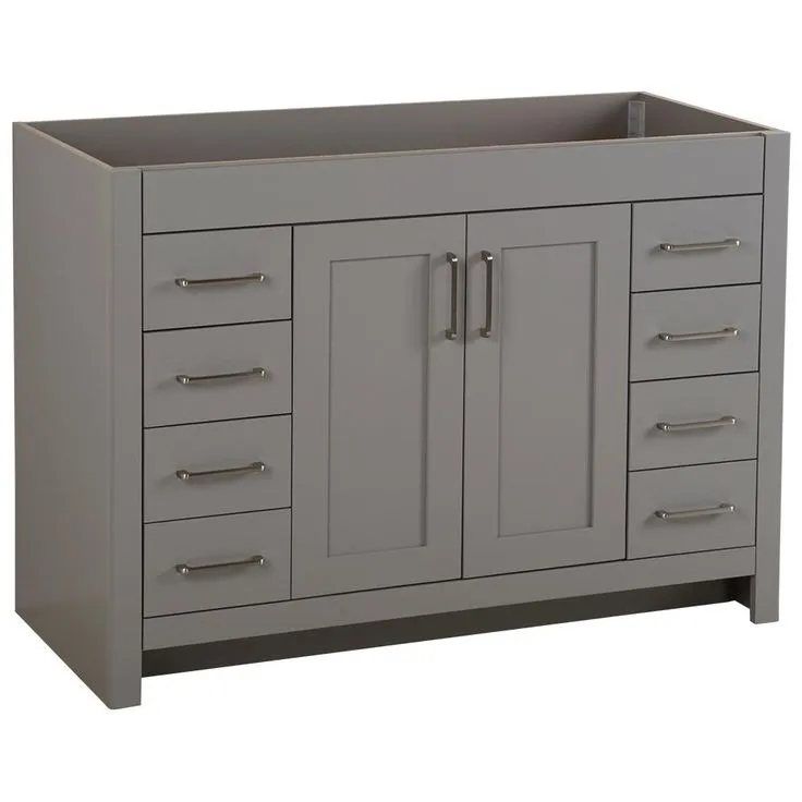 Westcourt 48 in. W x 21 in. D x 34 in. H Bath Vanity Cabinet Only in Sterling Gray, photo 4 of 17