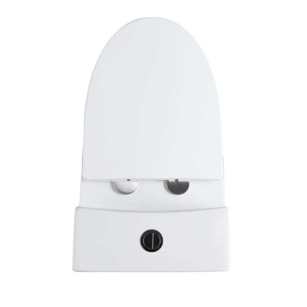 0.8 GPF/1.28 GPF Dual Flush Square Shape Ceramic Elongated Toilet Square Only in White, photo 7 of 7