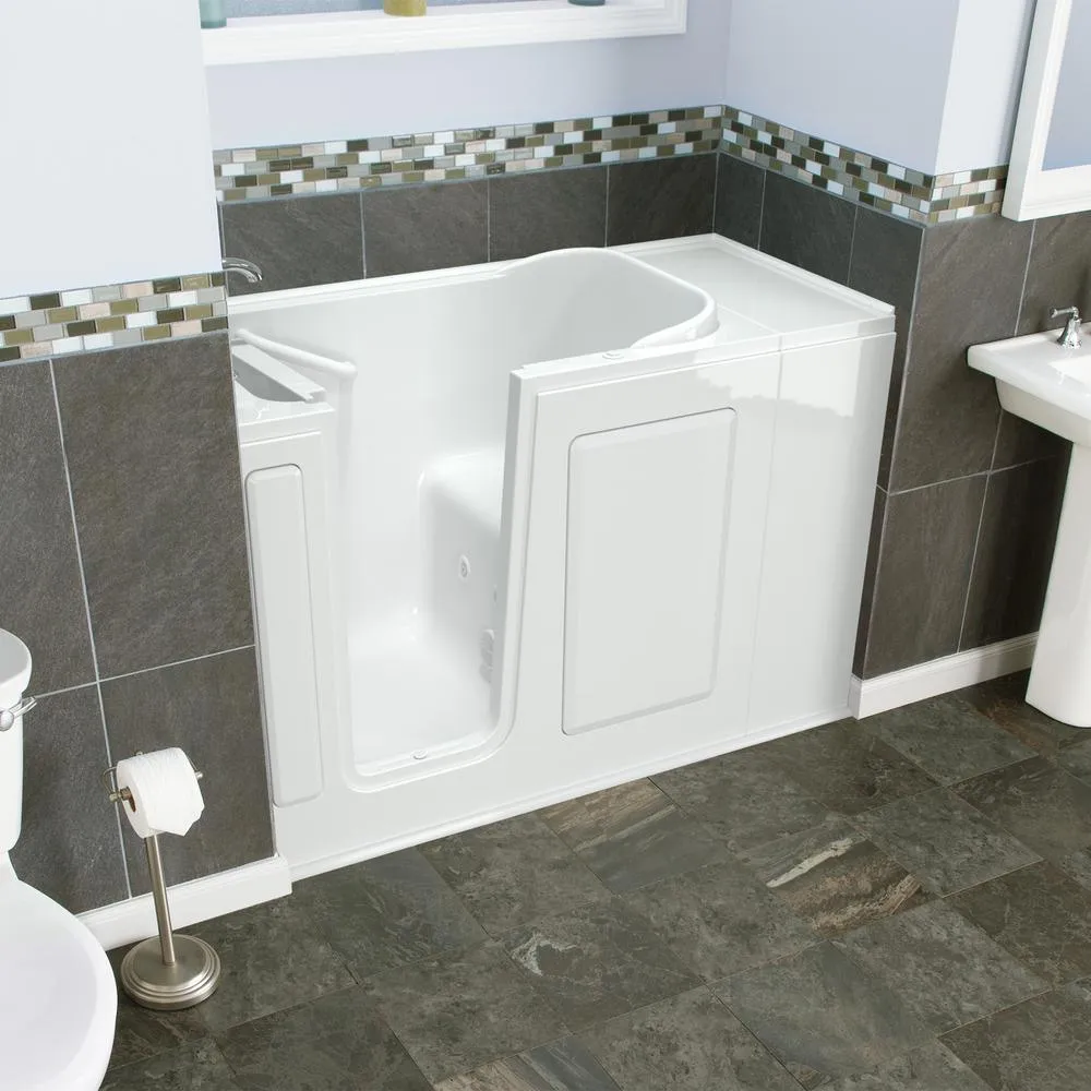 Value Series 48 in. Left Hand Walk-In Whirlpool Bathtub in White, photo 5 of 12