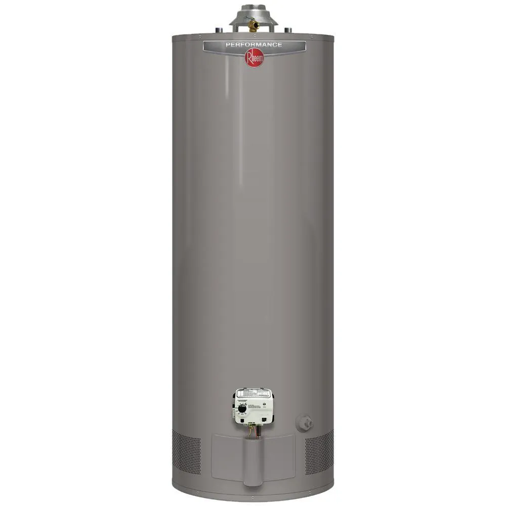 Performance 50 Gal. Tall 6-Year 40,000 BTU Natural Gas Tank Water Heater with Top T and P Valve, photo 4 of 5