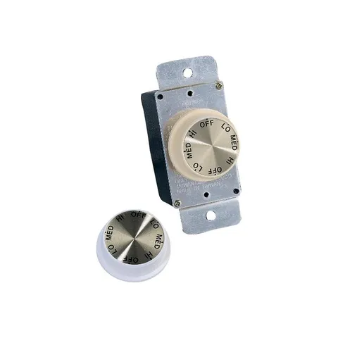 White and Ivory Rotary Wall Fan Switch