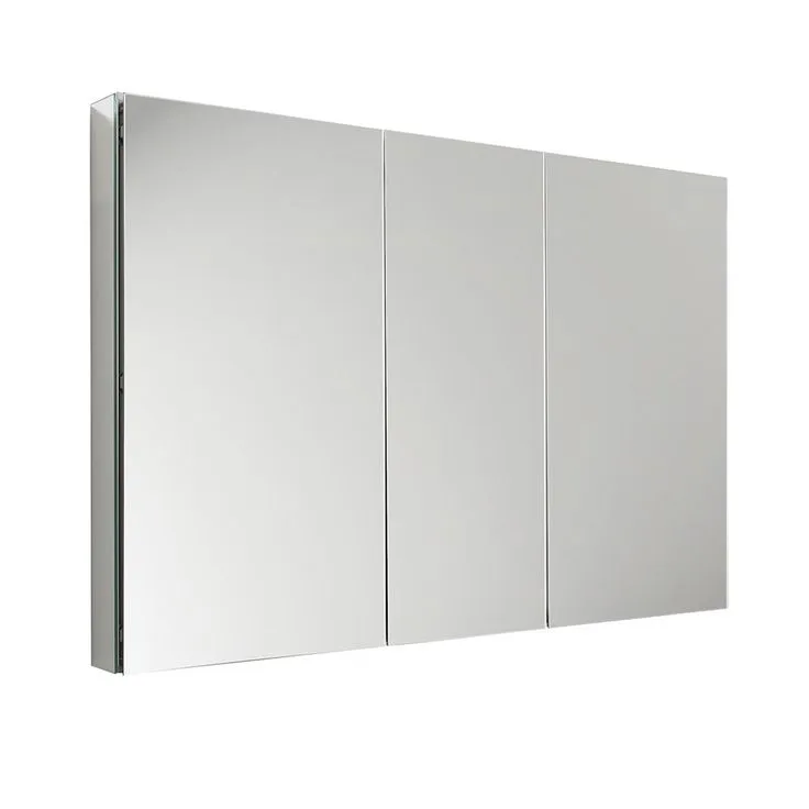 Fresca 49 in. W x 36 in. H x 5 in. D Frameless Recessed or Surface-Mounted Bathroom Medicine Cabinet, photo 3 of 6