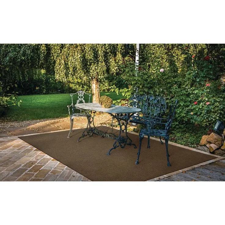 Foss Grizzly Grass 6 ft. x 8 ft. Brown Artificial Grass Rug, photo 3 of 6