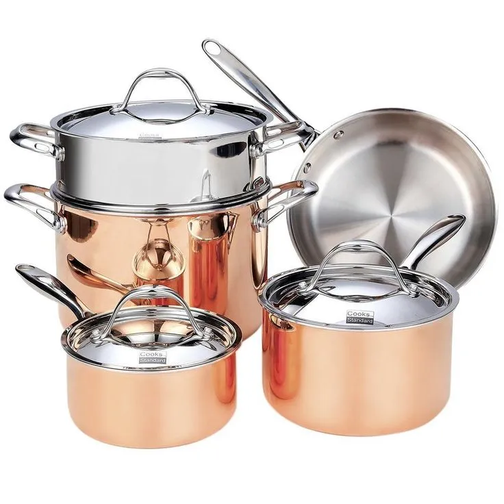 Multi-Ply Clad 10-Piece Stainless Steel Nonstick Cookware Set, photo 3 of 4