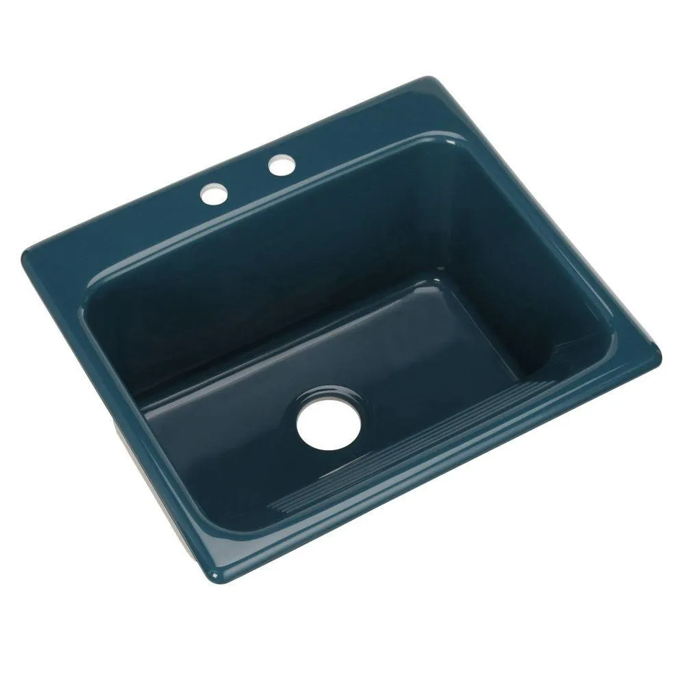 Kensington Drop-In Acrylic 25 in. 2-Hole Single Bowl Utility Sink in White, photo 9 of 18