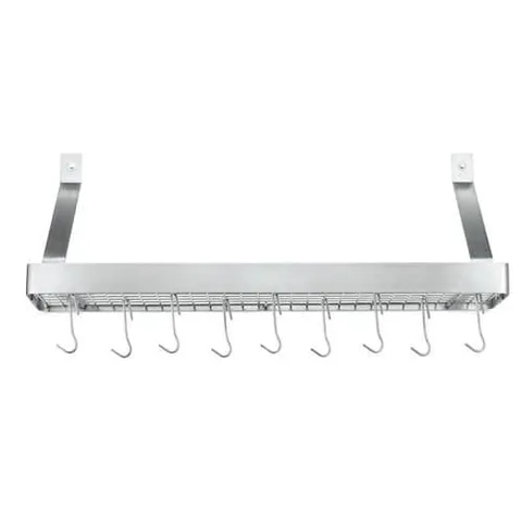 9.5 × 38 in Stainless Pot Rack