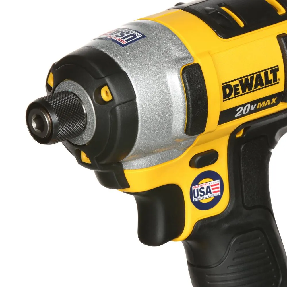 DEWALT 20-Volt MAX Lithium-Ion Cordless 1/4 in. Impact Driver with (2) Batteries 1.5Ah, Charger and Tool Bag, photo 9 of 15