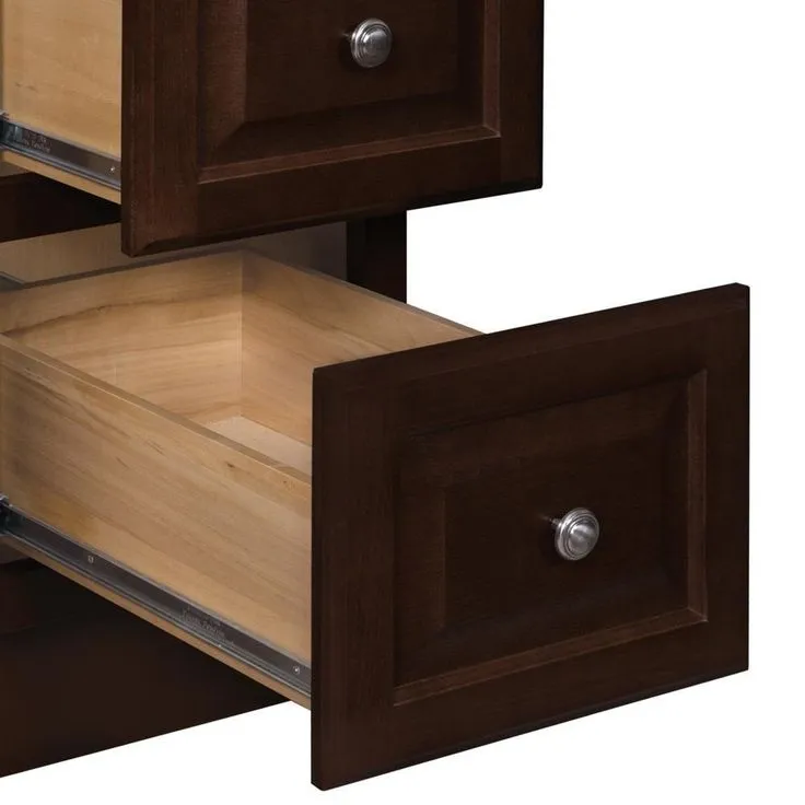 Hampton Bay Hampton 30 in. W x 21 in. D x 33.5 in. H Bathroom Vanity Cabinet Only in Cognac, photo 3 of 17