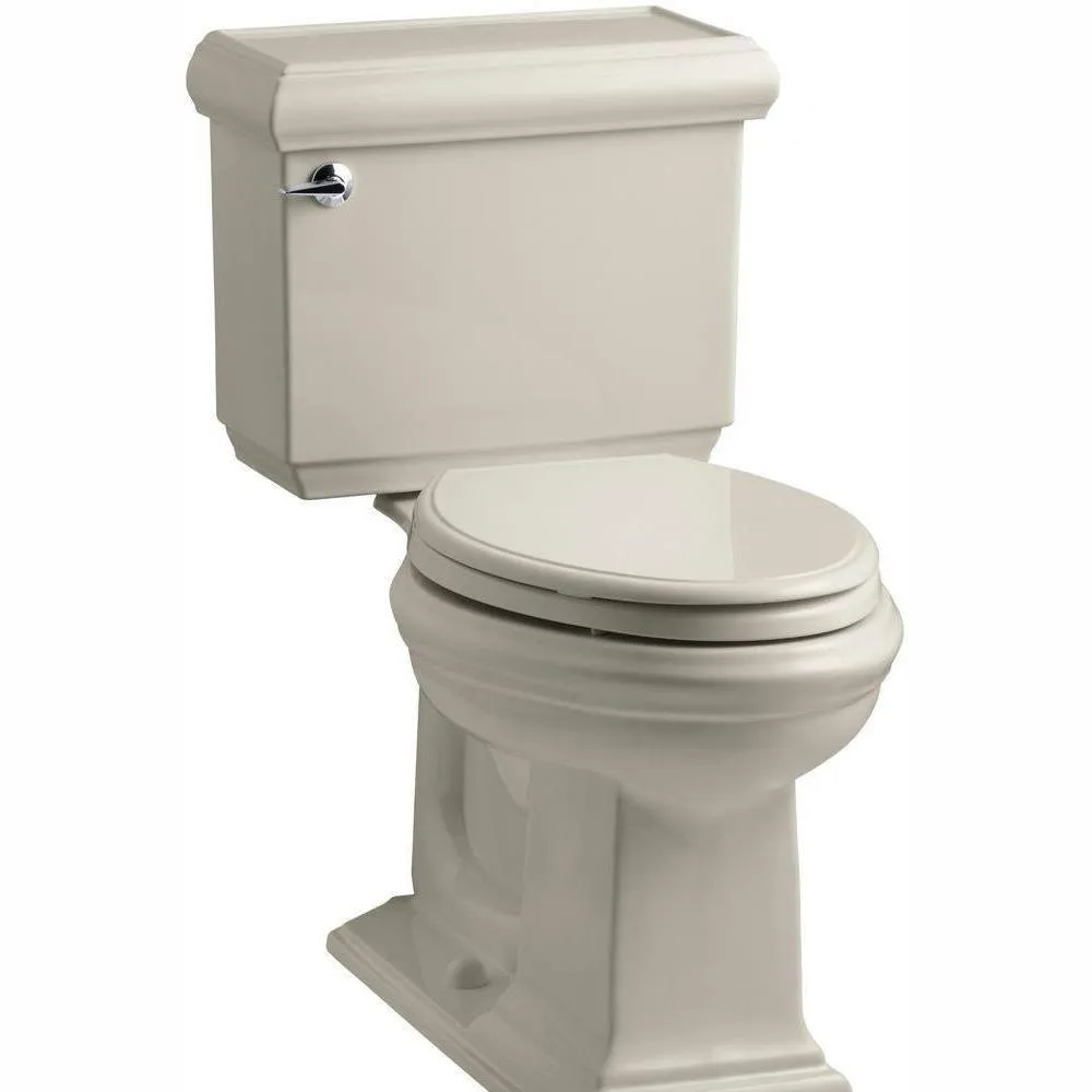 Memoirs Classic 2-piece 1.28 GPF Single Flush Elongated Toilet with AquaPiston Flush Technology in Ice Grey, photo 11 of 13