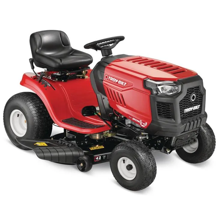 Troy-Bilt Bronco 42 in. 19 HP Briggs & Stratton Automatic Drive Gas Riding Lawn Tractor with Mow in Reverse, photo 9 of 10