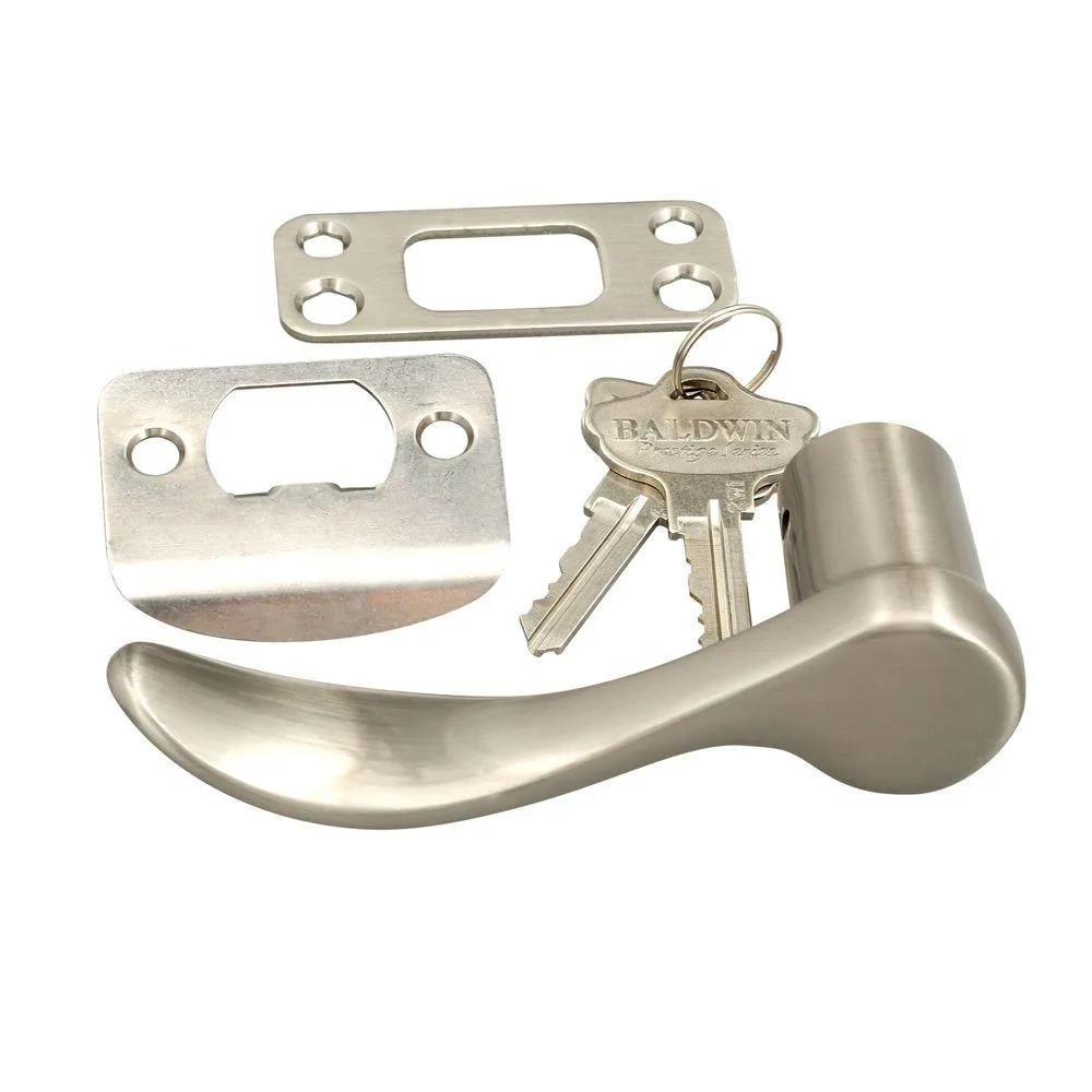 Prestige Nautica Single Cylinder Satin Nickel Door Handleset with Tobin Door Lever Featuring SmartKey Security, photo 4 of 10