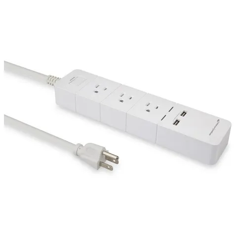 3-Outlet/2 USB Ports Wi-Fi Alexa Enabled Power Strip