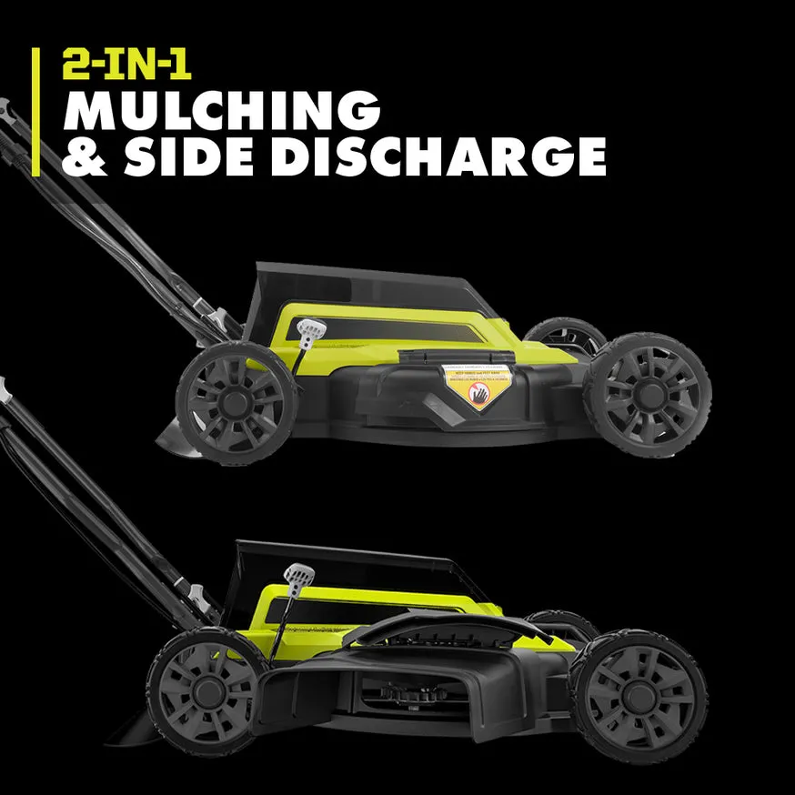 RYOBI 18 in. 40-Volt 2-in-1 Lithium-Ion Cordless Walk-Behind Push Mower with Two 4.0 Ah Batteries and Charger, photo 5 of 8