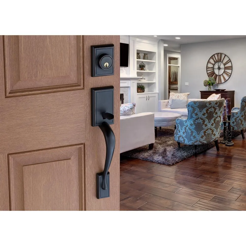 Fashion Tuscan Bronze Door Handleset and Colonial Knob Trim, photo 5 of 7