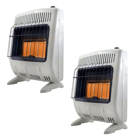 18,000 BTU Vent Free Propane Indoor Outdoor Space Heater (2-Pack)