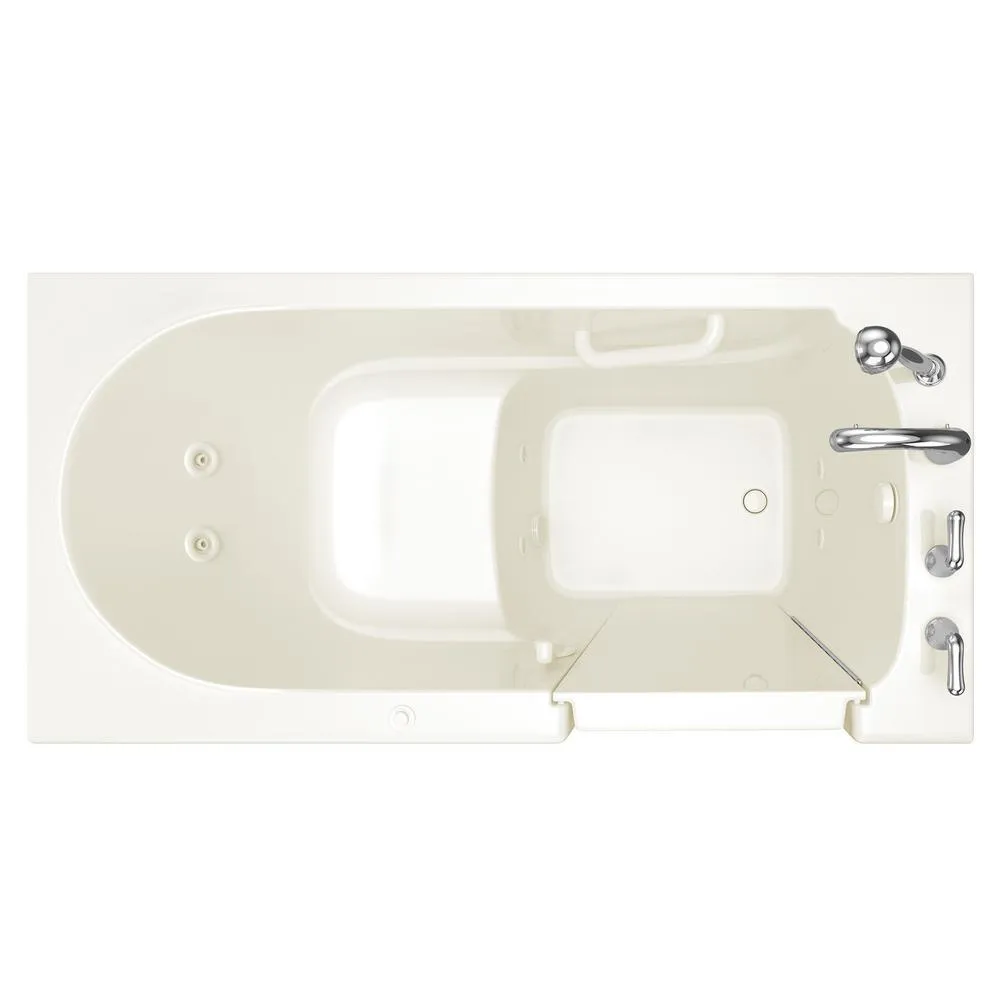 Value Series 60 in. Walk-In Whirlpool Bathtub in Biscuit, photo 3 of 12