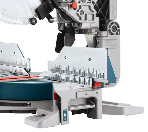 Bosch 15 Amp 12 in. Corded Dual-Bevel Sliding Glide Miter Saw with 60 Tooth Saw Blade and Bonus 32-1/2 in. Portable Stand, photo 7 of 7
