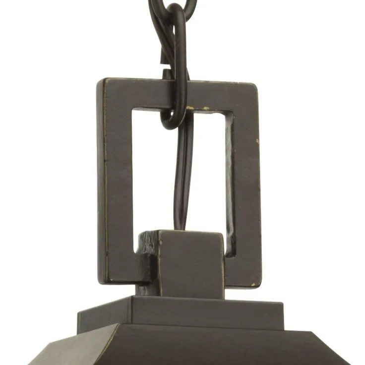 Gibbes Street Collection 3-Light Outdoor Antique Bronze Hanging Lantern, photo 2 of 6