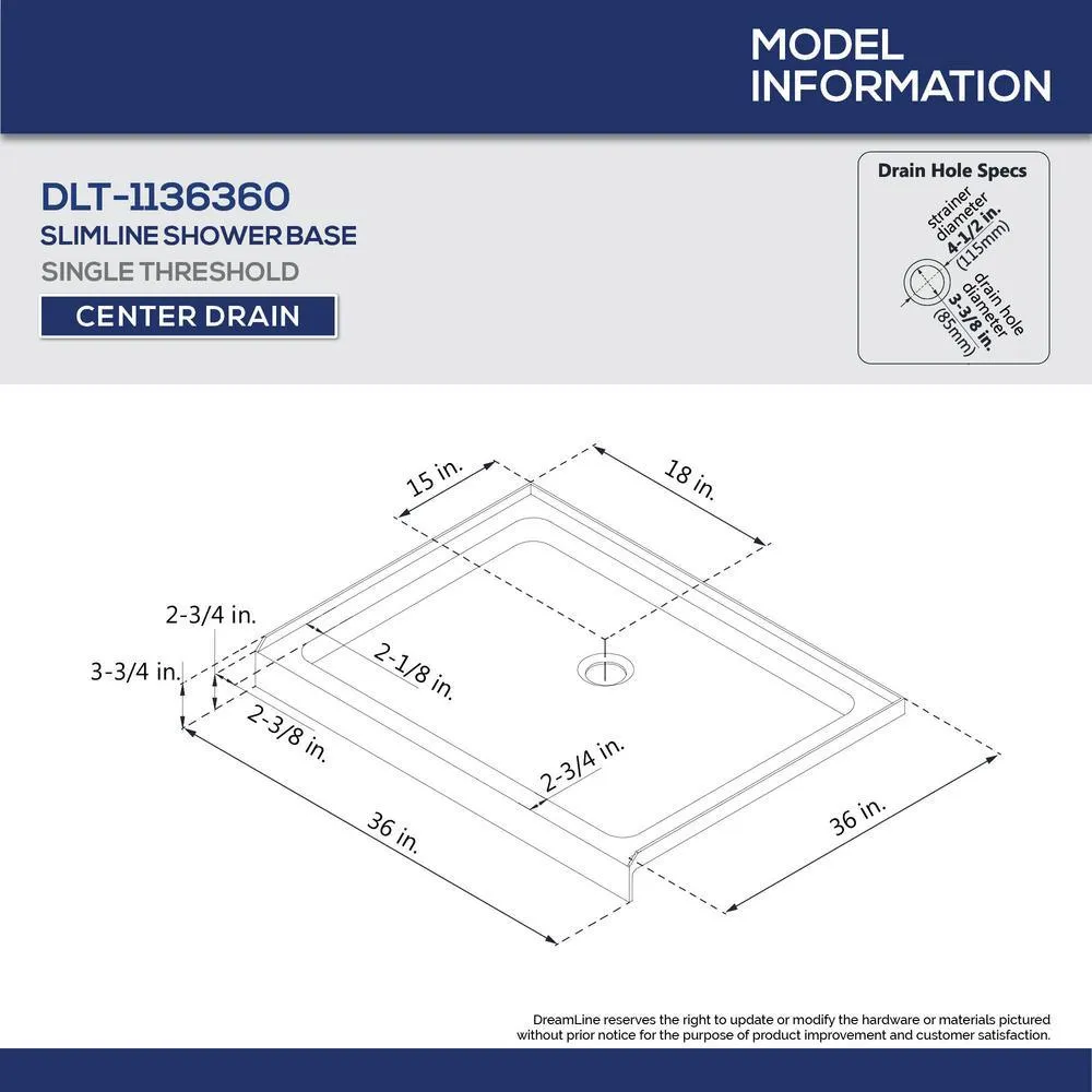DreamLine Aqua Fold 36 in. D x 36 in. W x 76 3/4 in. H Frameless Shower Door with Base and Backwalls, photo 8 of 13