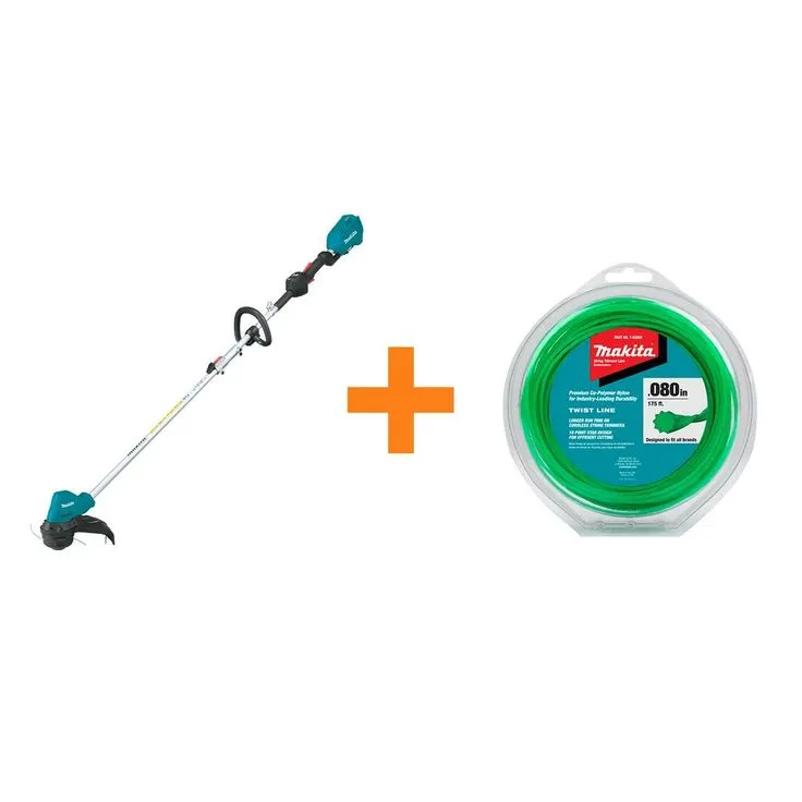 Makita 18V LXT Lithium-Ion Brushless Cordless String Trimmer (Tool-Only) with bonus 0.080 in. x 175 ft. Twisted Trimmer Line, photo 2 of 4