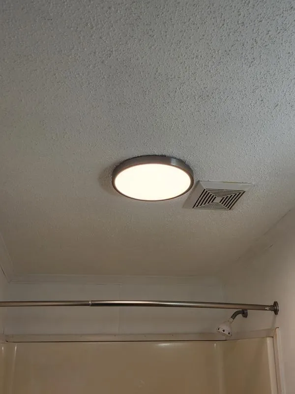 Project Source 2-Pack 14-in Brushed Nickel Transitional Integrated LED Flush Mount Light, 3000K, 1950 Lumens, Dimmable, photo 4 of 12