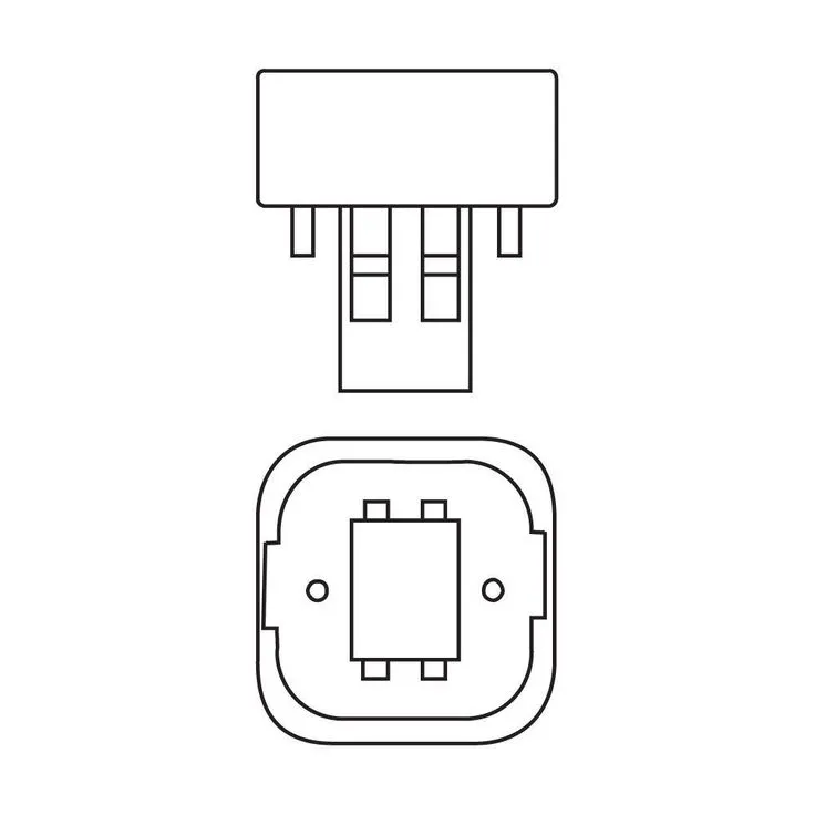 Philips 13-Watt (GX23-2) PL-C 2-Pin Energy Saver CFL (non-integrated) Light Bulb Neutral (3500K), photo 3 of 3