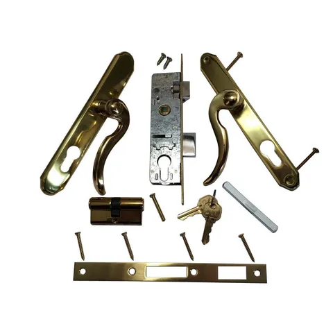 BP IL550 Slimline Double Cylinder Brass and Gold Lockset