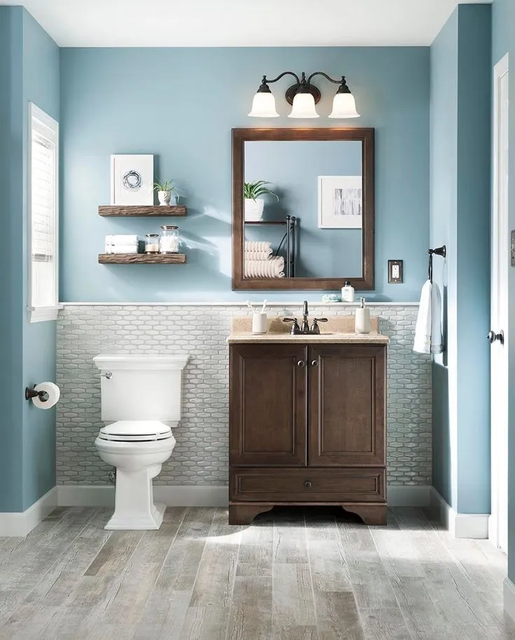 Style Selections Natural Timber Whitewash 6-in x 36-in Glazed Porcelain Wood Look Floor and Wall Tile, photo 7 of 8