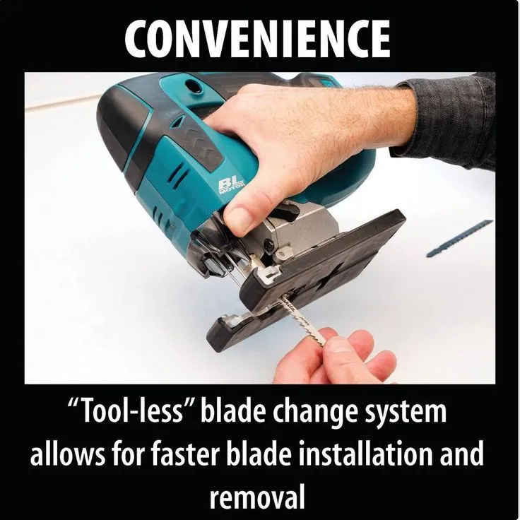 Makita 18-Volt LXT Lithium-Ion Brushless Cordless Jig Saw, Tool Only with Bonus 18-Volt LXT Lithium-Ion 5.0 Ah Battery, photo 4 of 11