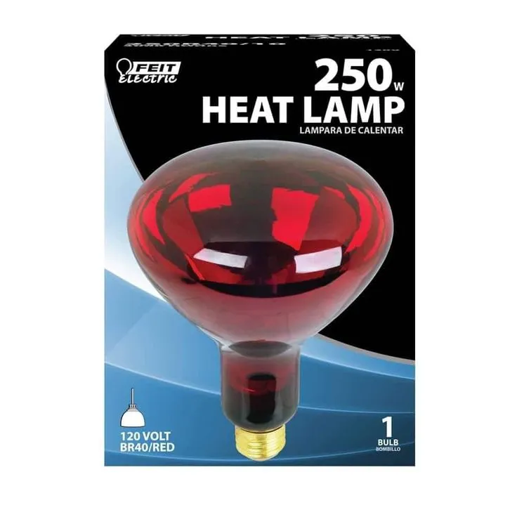Feit Electric BR40 250-Watt 120-Volt Incandescent Red Heat Lamp Light Bulb, photo 3 of 6