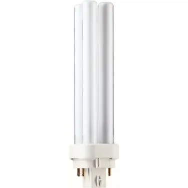 Philips 18-Watt CFLNI PL-C (G24q-2) Energy Saver (Non-Integrated) 4-Pin Light Bulb Soft White (2700K), photo 2 of 2