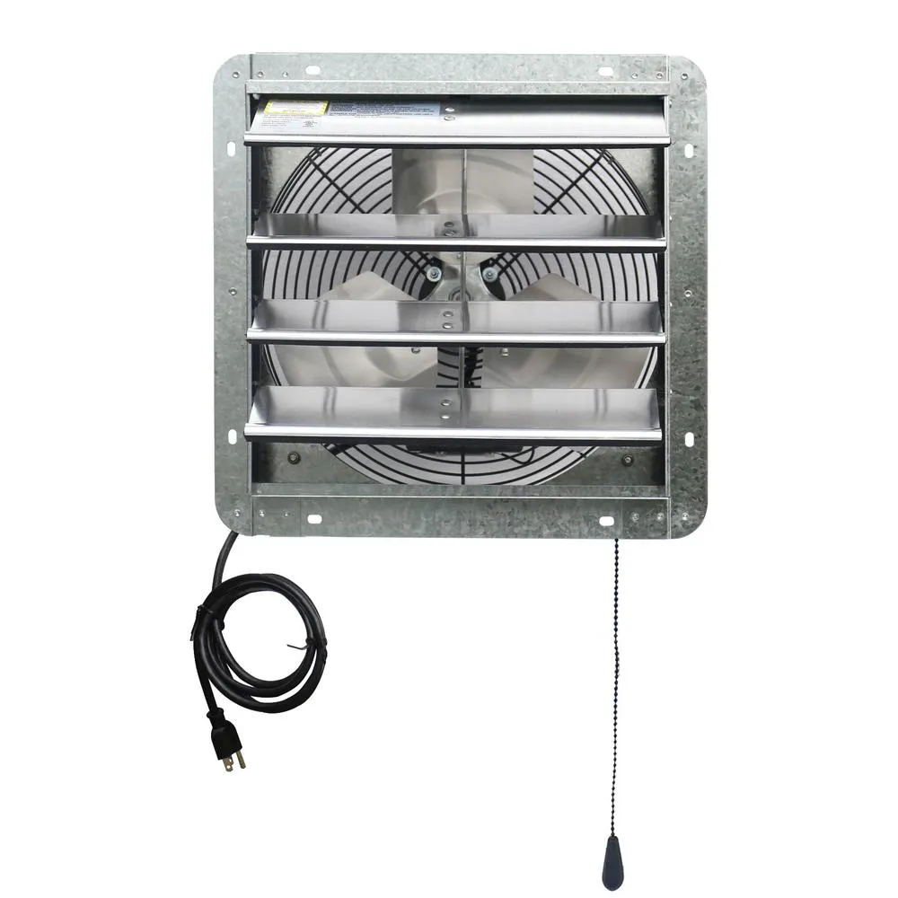 iLIVING 5088 CFM Silver Electric Powered Gable Mount Shutter Fan/Vent, photo 6 of 10
