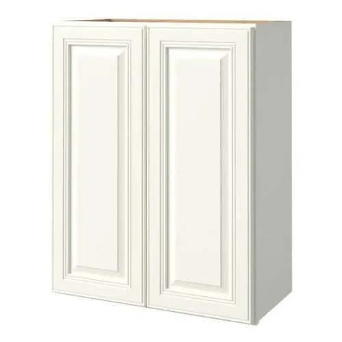 allen + roth Dawley 24-in W x 36.125-in H x 12-in D Linen Maple Door Wall Semi-Custom Cabinet, photo 5 of 5