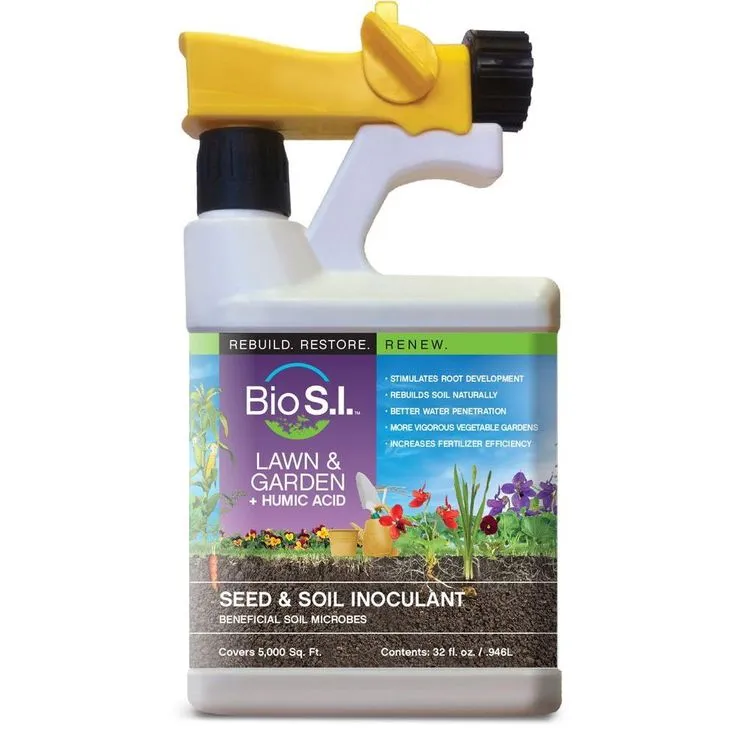 Bio SI Lawn and Garden Plus Humic Acid 32 fl. oz. Spray Bottle Seed and Soil Innoculant, photo 2 of 2