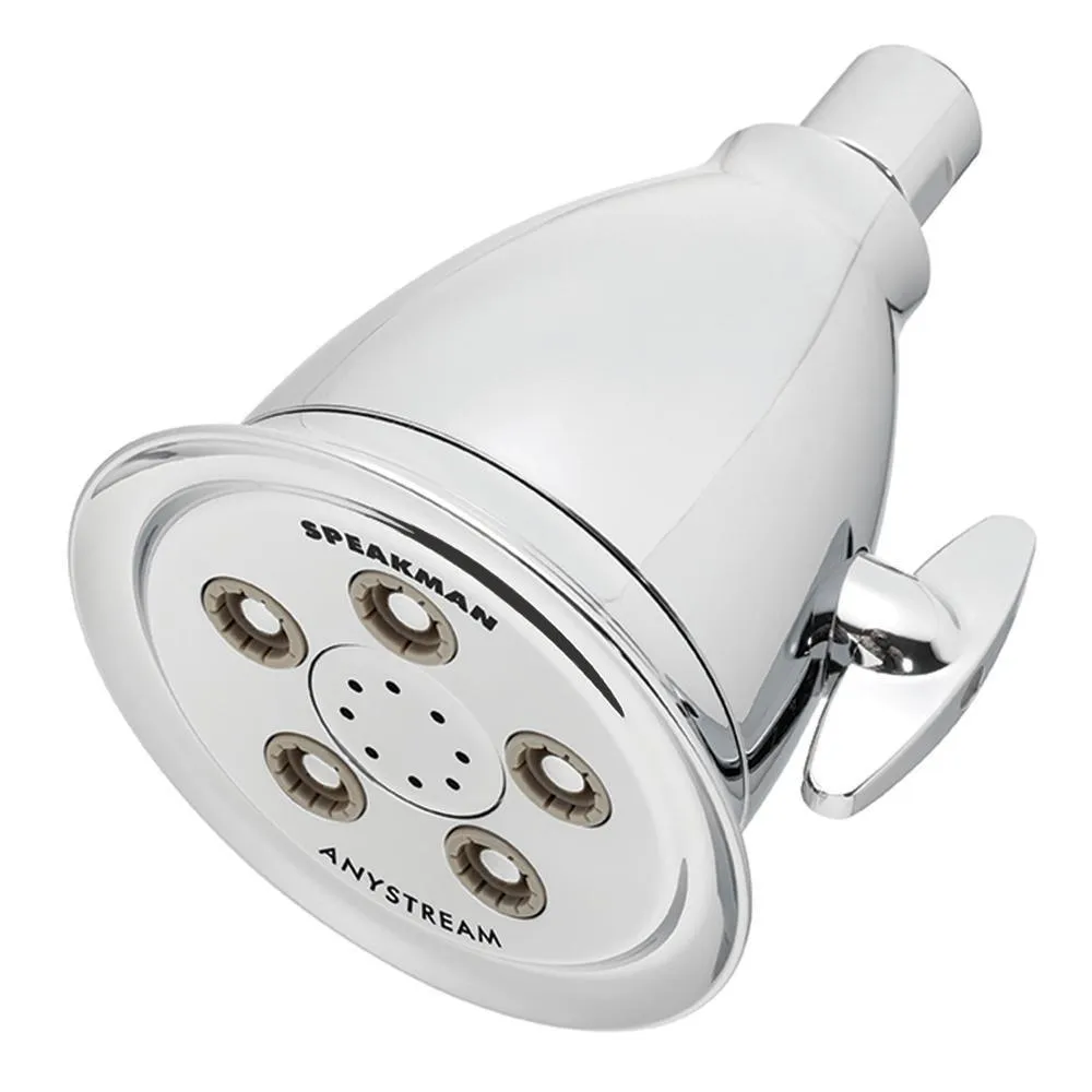 3-Spray 4.1 in. Single Wall MountHigh Pressure Fixed Adjustable Shower Head in Polished Chrome, photo 10 of 14