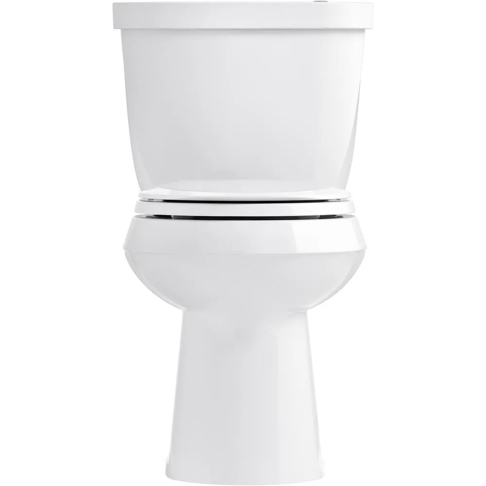 Cachet Quiet-Close Round Closed Front Toilet Seat with Grip-Tight Bumpers in White, photo 9 of 18