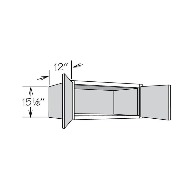 allen + roth Aveley 33-in W x 15.125-in H x 12-in D Linen Maple Door Wall Semi-Custom Cabinet, photo 8 of 8